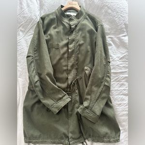 The Great anorak jacket in green, cotton, size 0 (xs) but runs big.